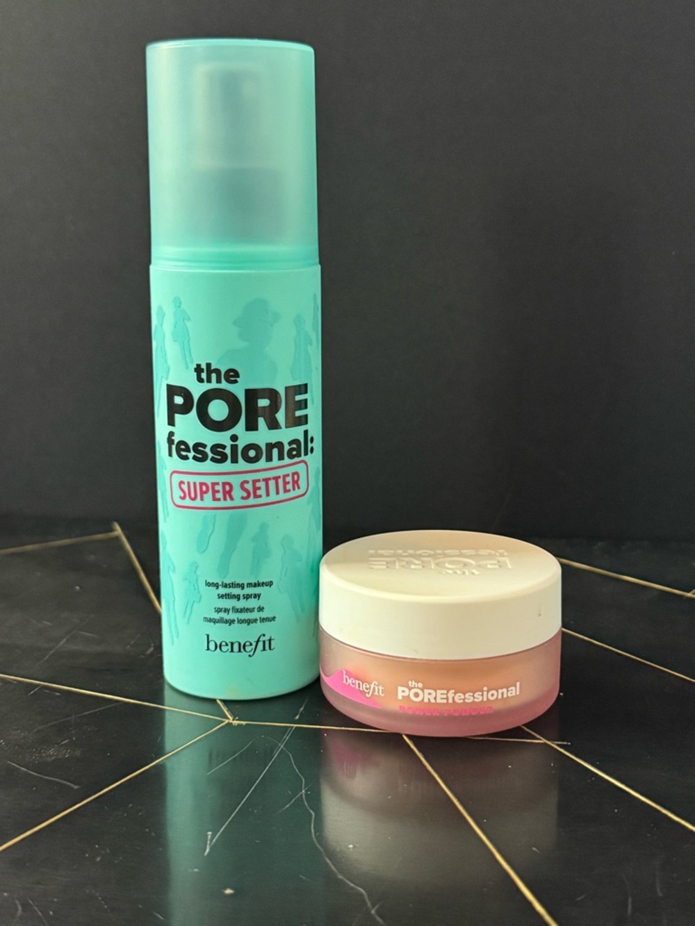 Benefit POREfessional - Setting Spray + Power Powder Duo Bundle *new & sealed*